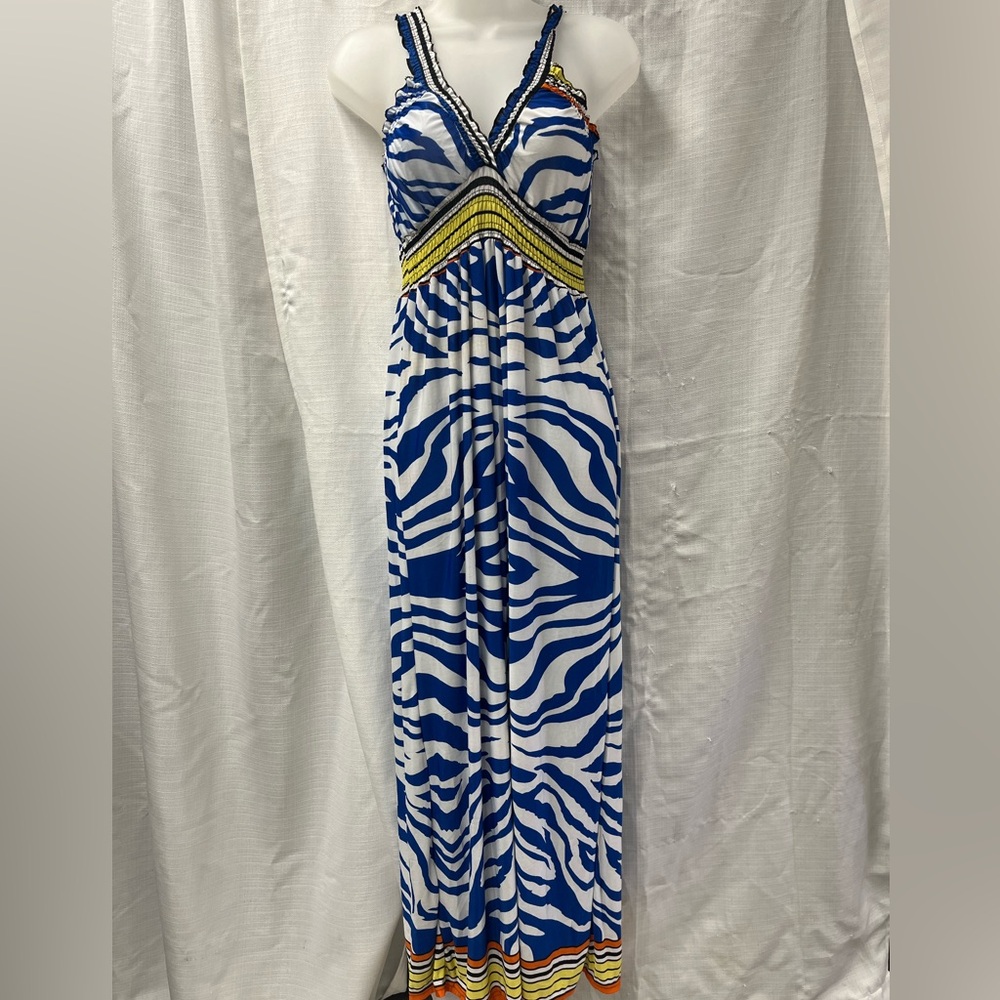 Summer maxi dress zebra print